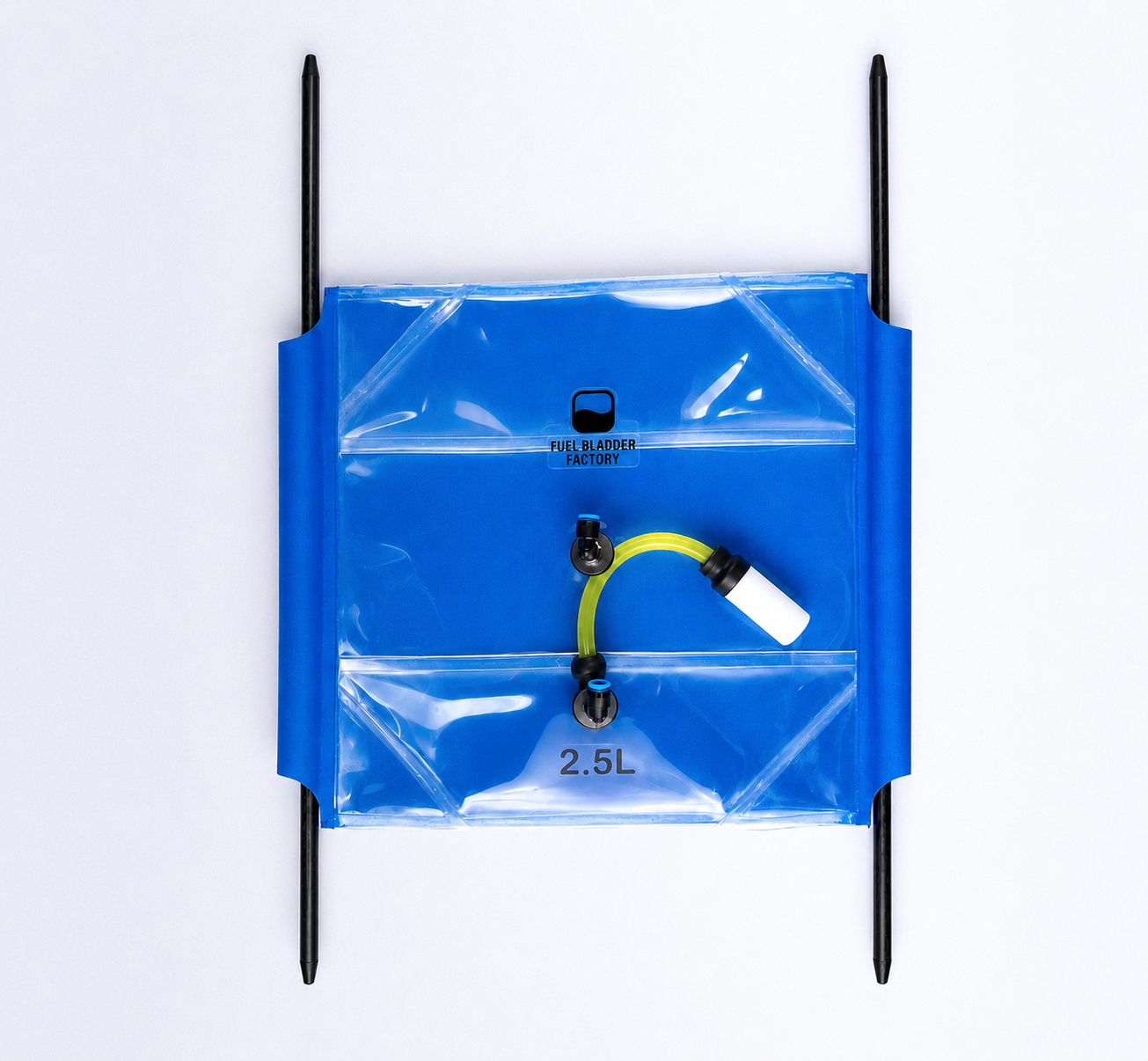 Fuel Bladder Tank Rectangular 2.5L 2SQ Blue Line
