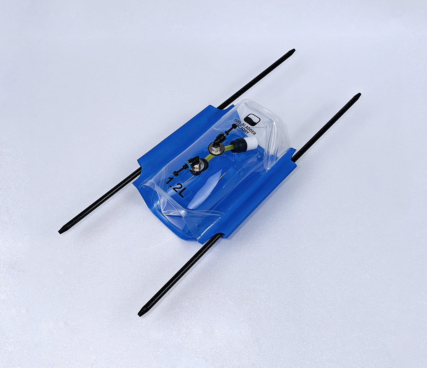 Fuel Bladder Tank Rectangular 1.2L 2SQ Blue Line
