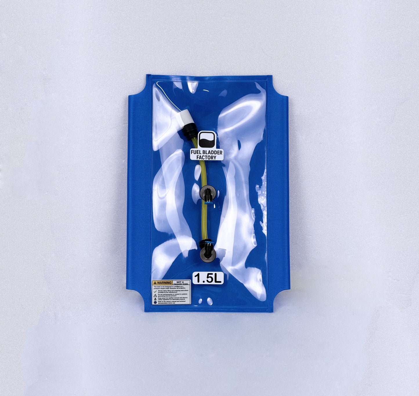 Fuel Bladder Tank Rectangular 1.5L Pillow Blue Line