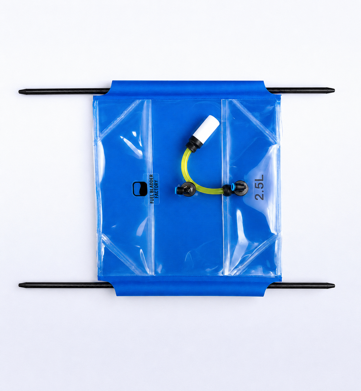 Fuel Bladder Tank Rectangular 2.5L 2SQ Blue Line