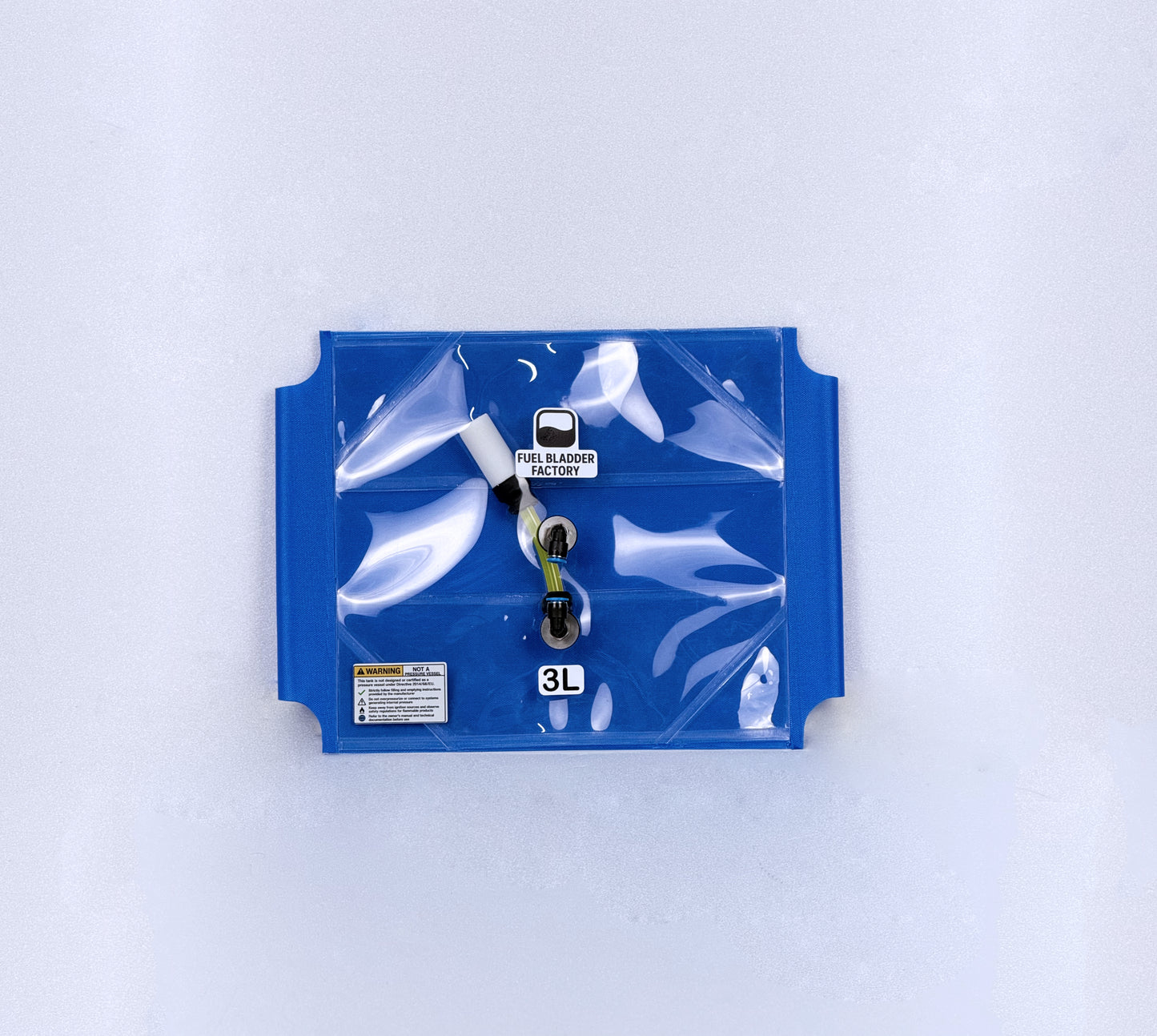 Fuel Bladder Tank Rectangular 3L 2SQ Blue Line