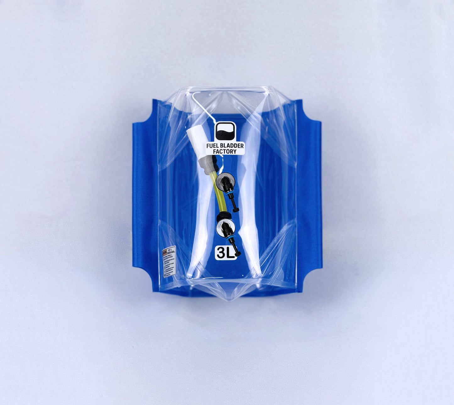Fuel Bladder Tank Rectangular 3L 2SQ Blue Line