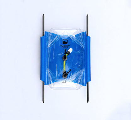 Fuel Bladder Tank Rectangular 4L 2SQ Blue Line