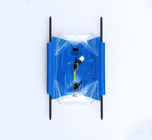 Fuel Bladder Tank Rectangular 4L 2SQ Blue Line
