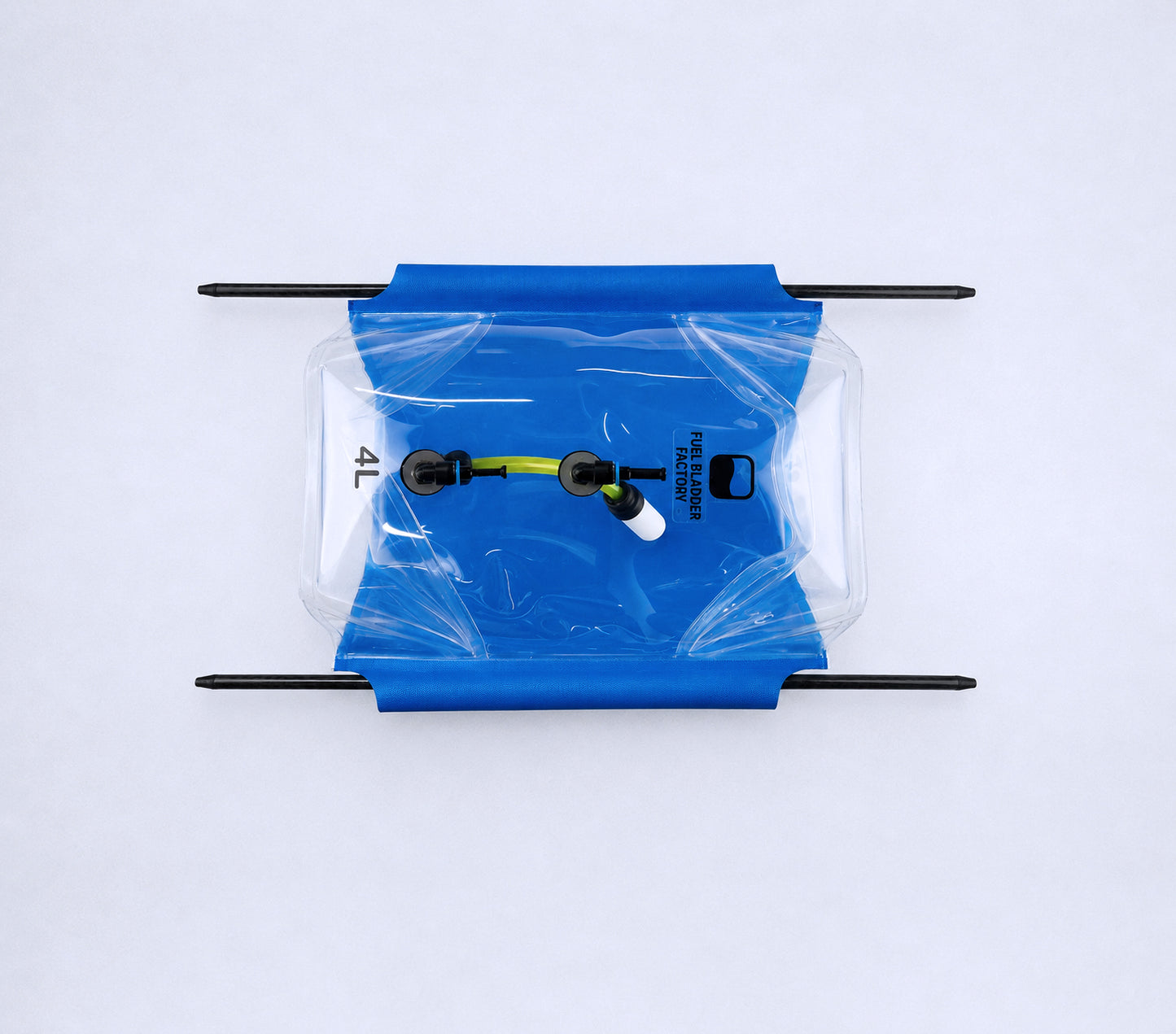 Fuel Bladder Tank Rectangular 4L 2SQ Blue Line