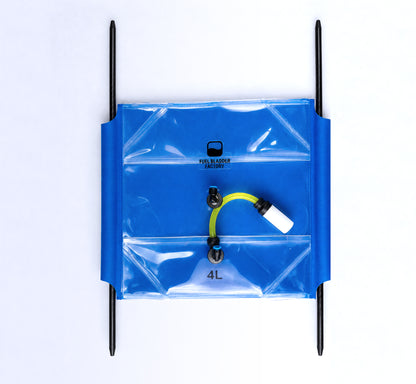 Fuel Bladder Tank Rectangular 4L 2SQ Blue Line