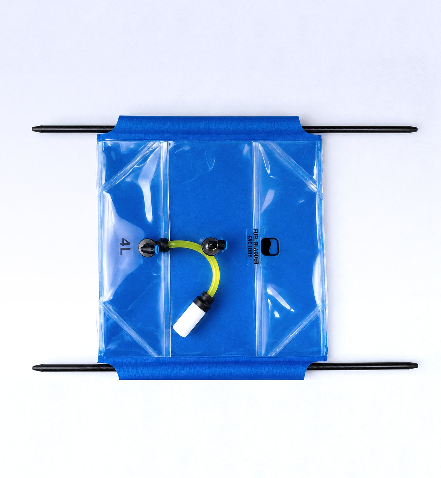 Fuel Bladder Tank Rectangular 4L 2SQ Blue Line
