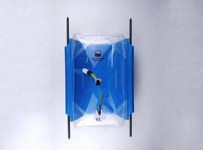 Fuel Bladder Tank Rectangular 6L 2SQ Blue Line