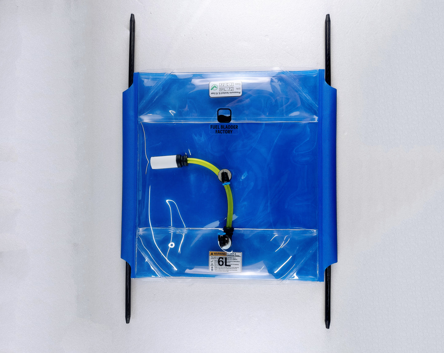 Fuel Bladder Tank Rectangular 6L 2SQ Blue Line
